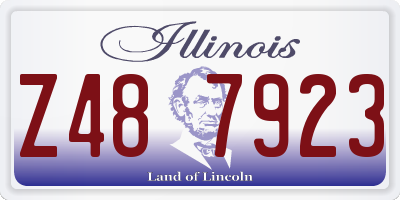 IL license plate Z487923