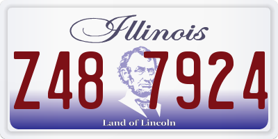 IL license plate Z487924