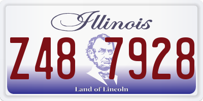 IL license plate Z487928