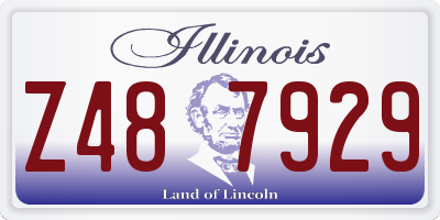 IL license plate Z487929