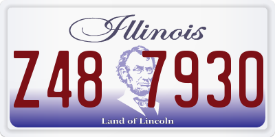 IL license plate Z487930