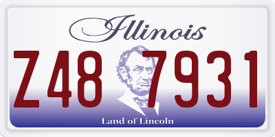 IL license plate Z487931