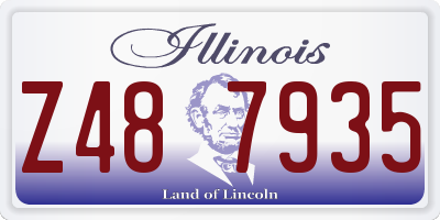 IL license plate Z487935
