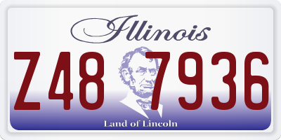 IL license plate Z487936