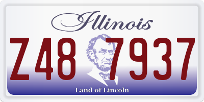 IL license plate Z487937