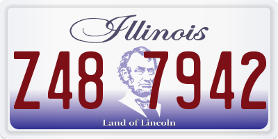 IL license plate Z487942
