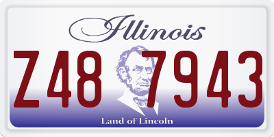 IL license plate Z487943