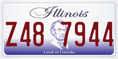 IL license plate Z487944