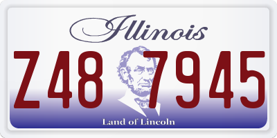 IL license plate Z487945