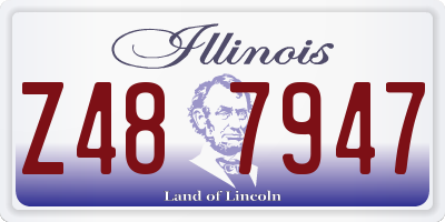 IL license plate Z487947
