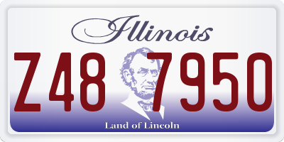 IL license plate Z487950