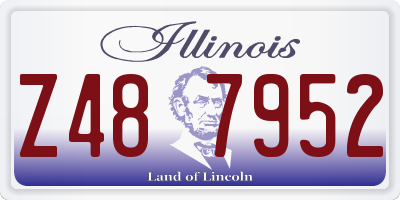 IL license plate Z487952