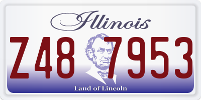 IL license plate Z487953