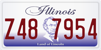 IL license plate Z487954