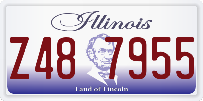 IL license plate Z487955