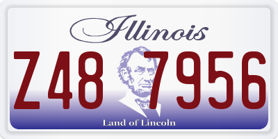 IL license plate Z487956