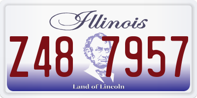 IL license plate Z487957