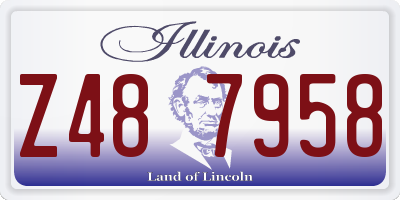 IL license plate Z487958