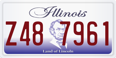IL license plate Z487961