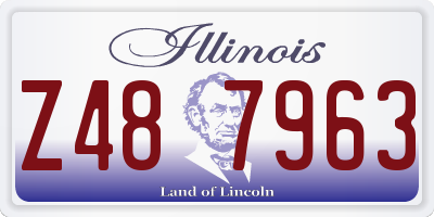 IL license plate Z487963