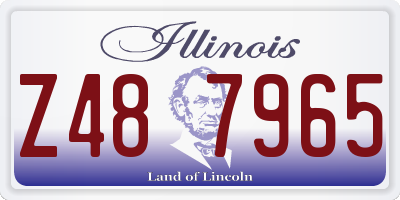 IL license plate Z487965