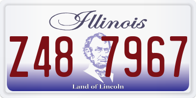IL license plate Z487967