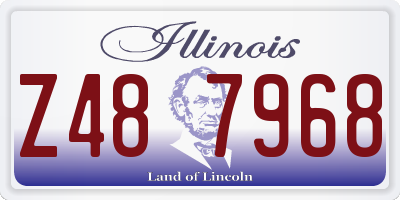 IL license plate Z487968