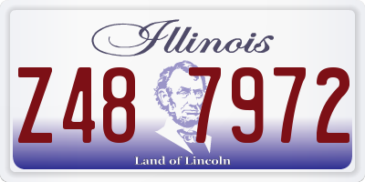 IL license plate Z487972