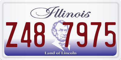 IL license plate Z487975