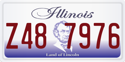 IL license plate Z487976