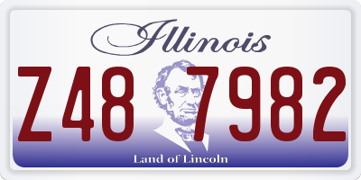 IL license plate Z487982
