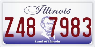 IL license plate Z487983