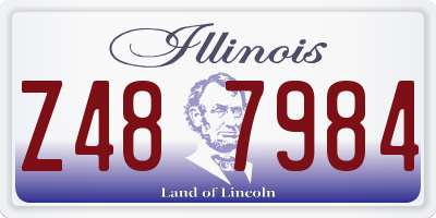 IL license plate Z487984