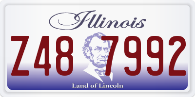 IL license plate Z487992