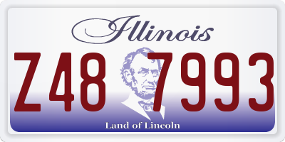 IL license plate Z487993
