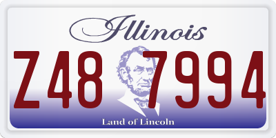 IL license plate Z487994