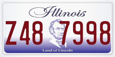 IL license plate Z487998