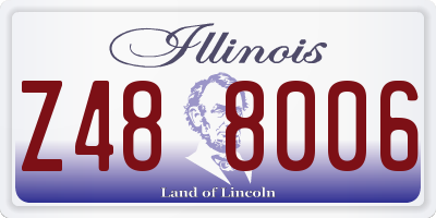 IL license plate Z488006