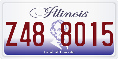 IL license plate Z488015