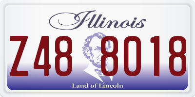 IL license plate Z488018