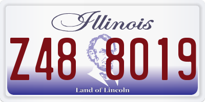 IL license plate Z488019