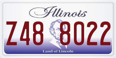 IL license plate Z488022
