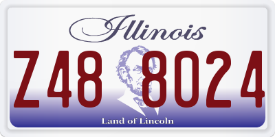 IL license plate Z488024