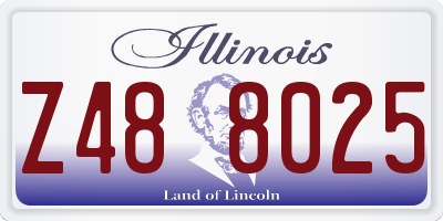 IL license plate Z488025