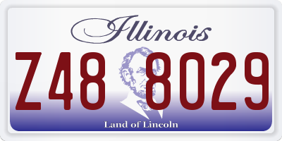 IL license plate Z488029
