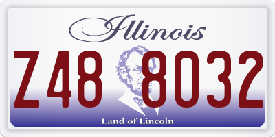 IL license plate Z488032