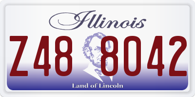 IL license plate Z488042