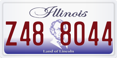 IL license plate Z488044