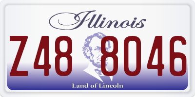 IL license plate Z488046