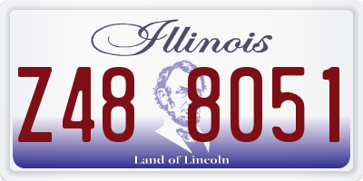 IL license plate Z488051